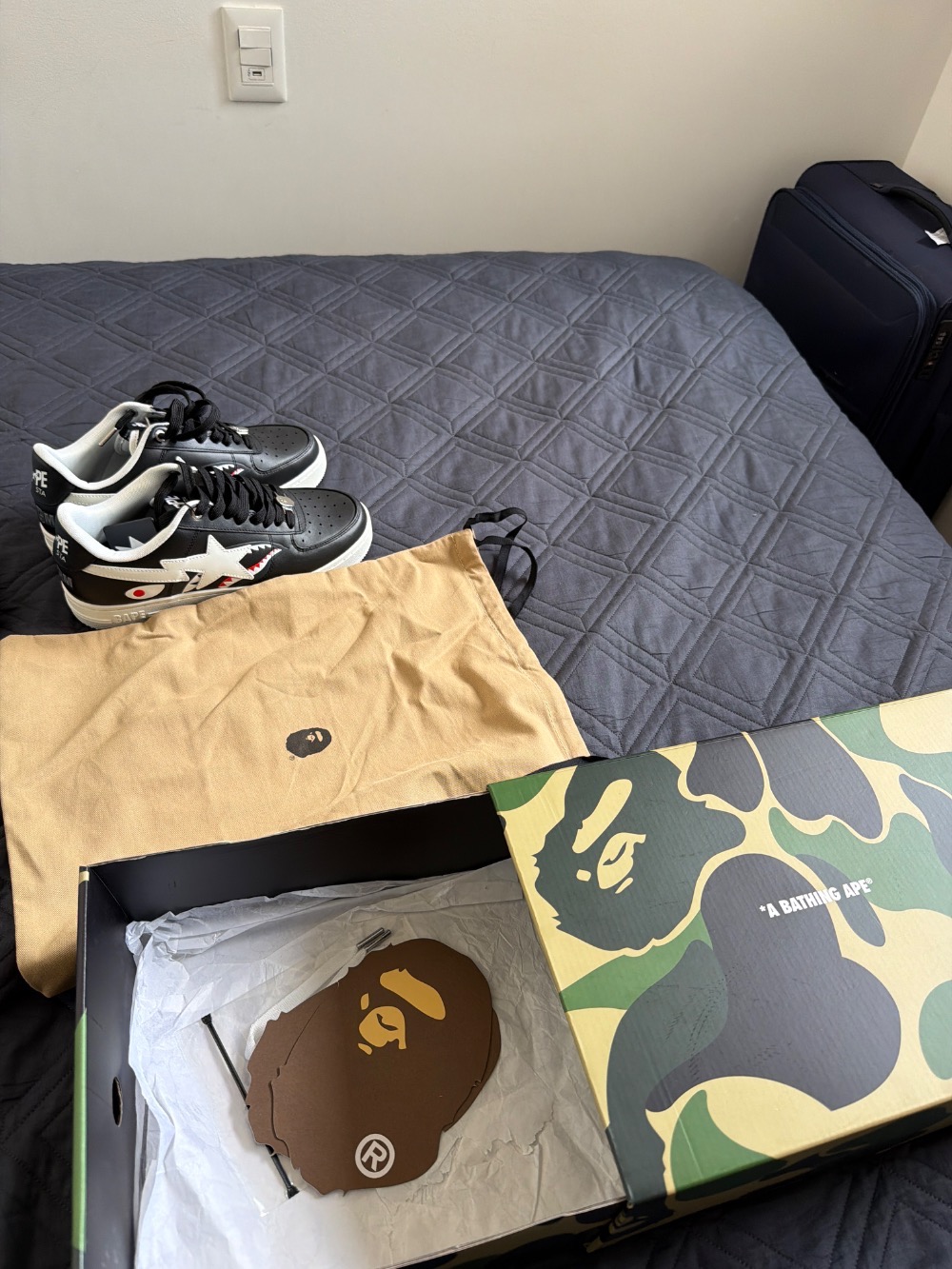 A Bathing Ape Bape Sta Shark #2 M2 Black
