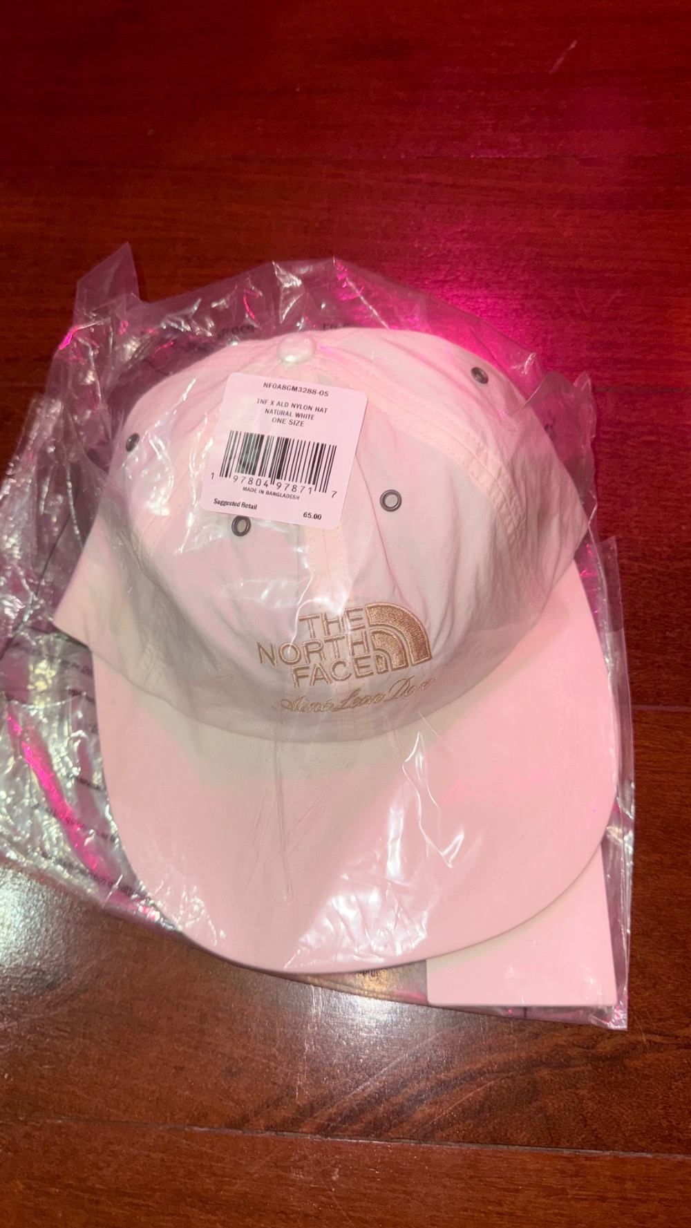 The North Face x Aimé Leon Dore Boné Nylon Logo Natural White