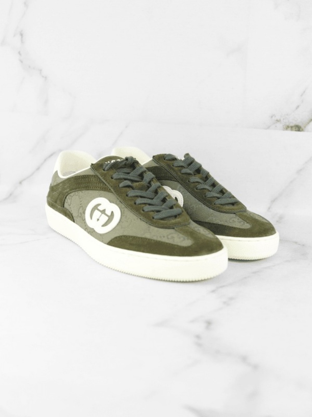Tênis Gucci G75 GG Monogram Verde
