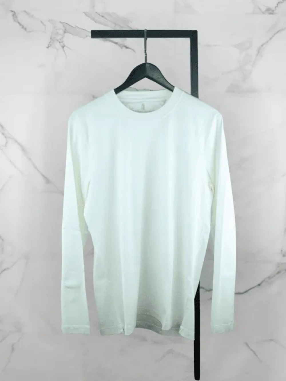 Camiseta Brunello Cucinelli Manga Longa Basic Branca