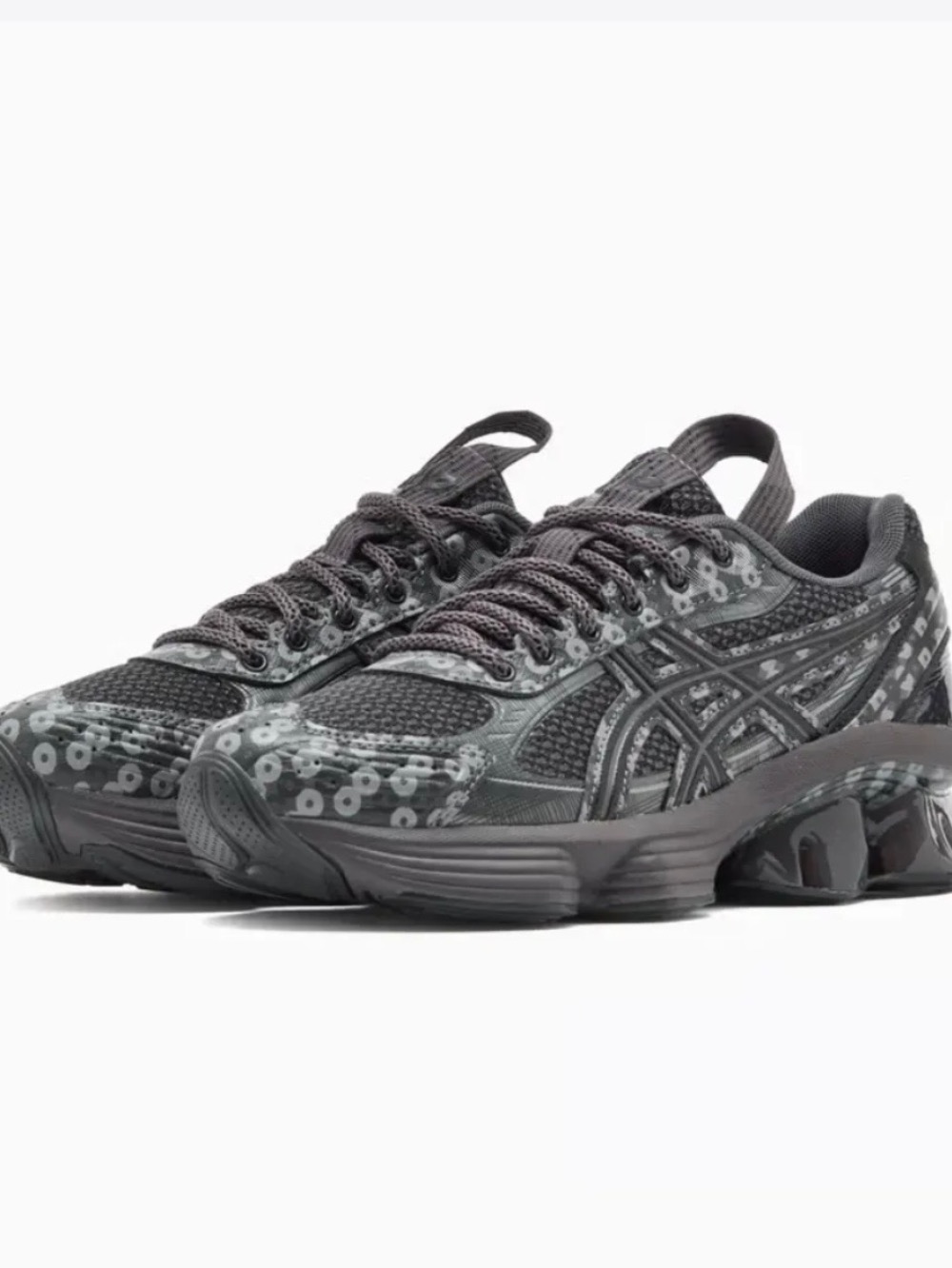 Asics US7-S Gel-Kinetic Fluent Obsidian Grey Graphite Grey
