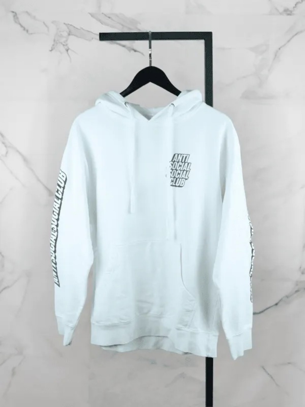 Moletom Anti Social Social Club Basic Logo Branco