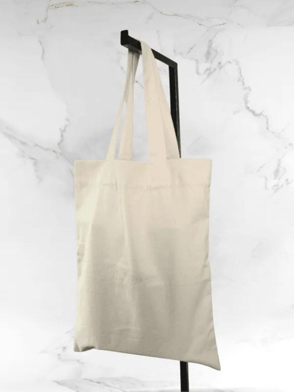 Bolsa Yves Saint Laurent Ecobag Basic Logo Bege