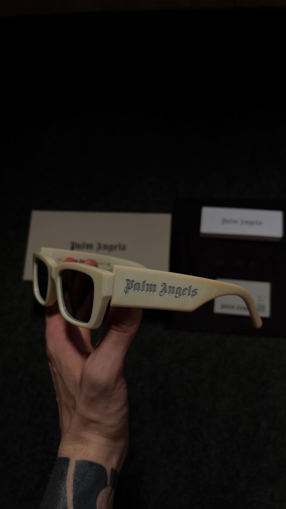 Óculos Palm Angels White Mirrom/Silver