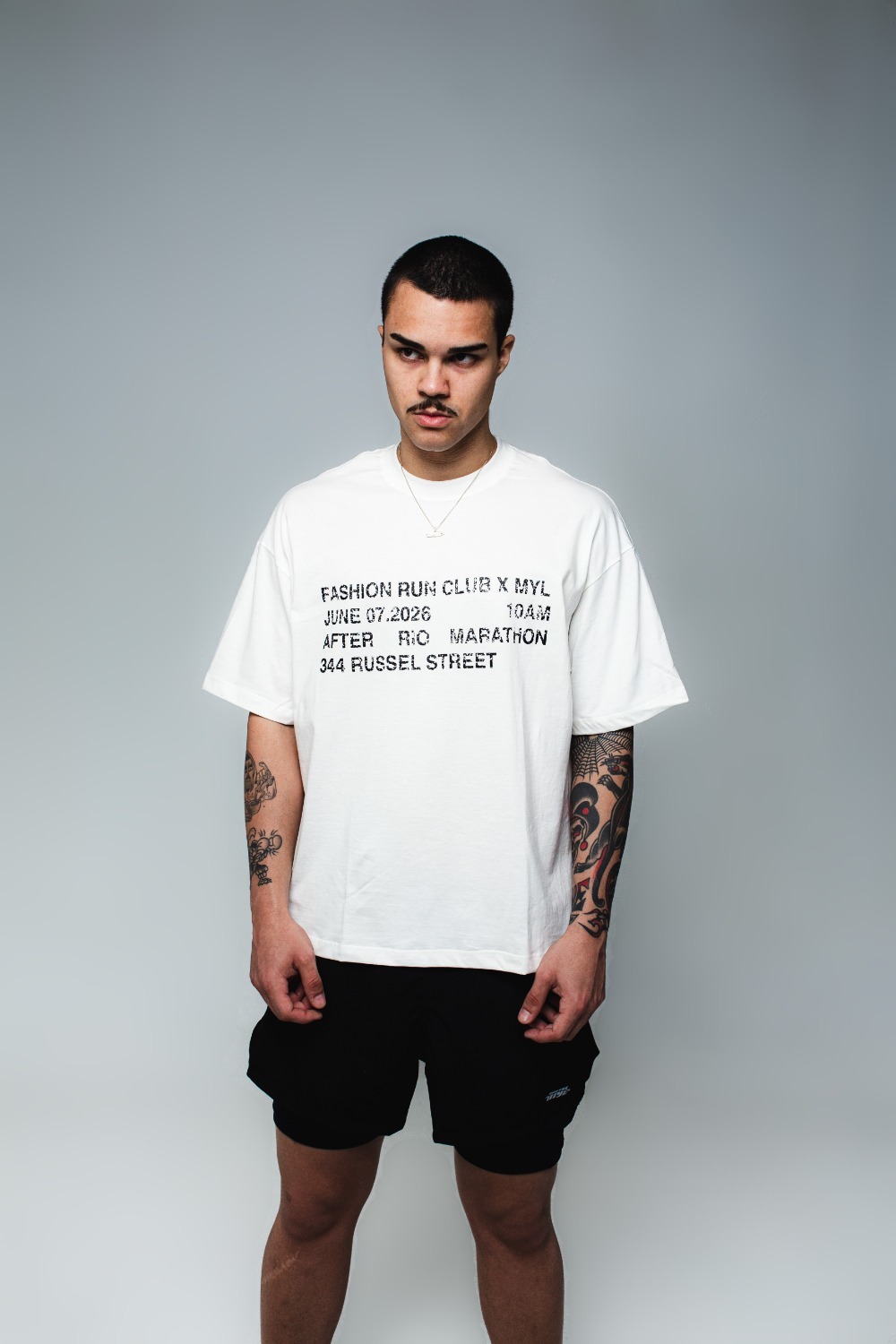 Fashion Run Club x Make Your Life Camiseta Rio Marathon Boxy LE White