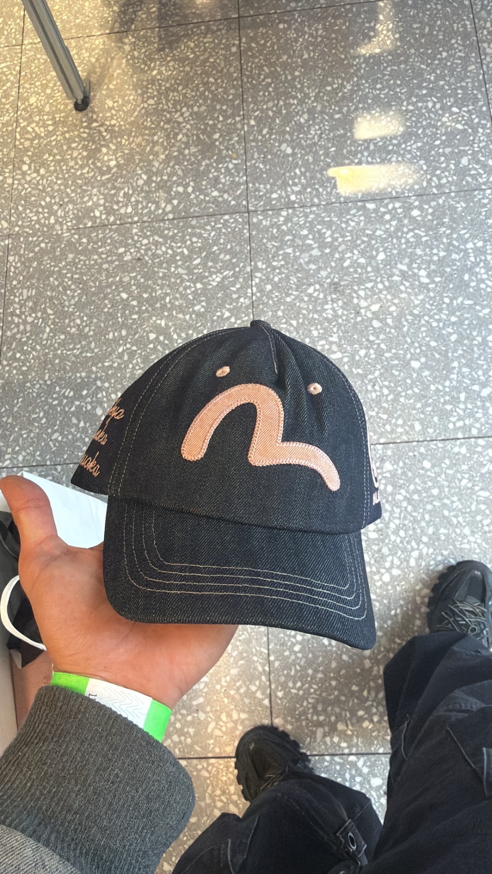 Evisu x Palace Boné Snapback Indigo