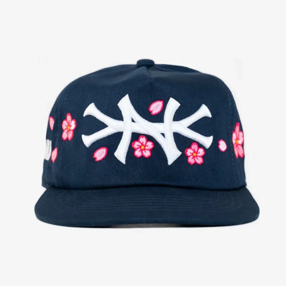 Boné oMA Studios NY CHerry Blossom Navy Blue — Único, Novo