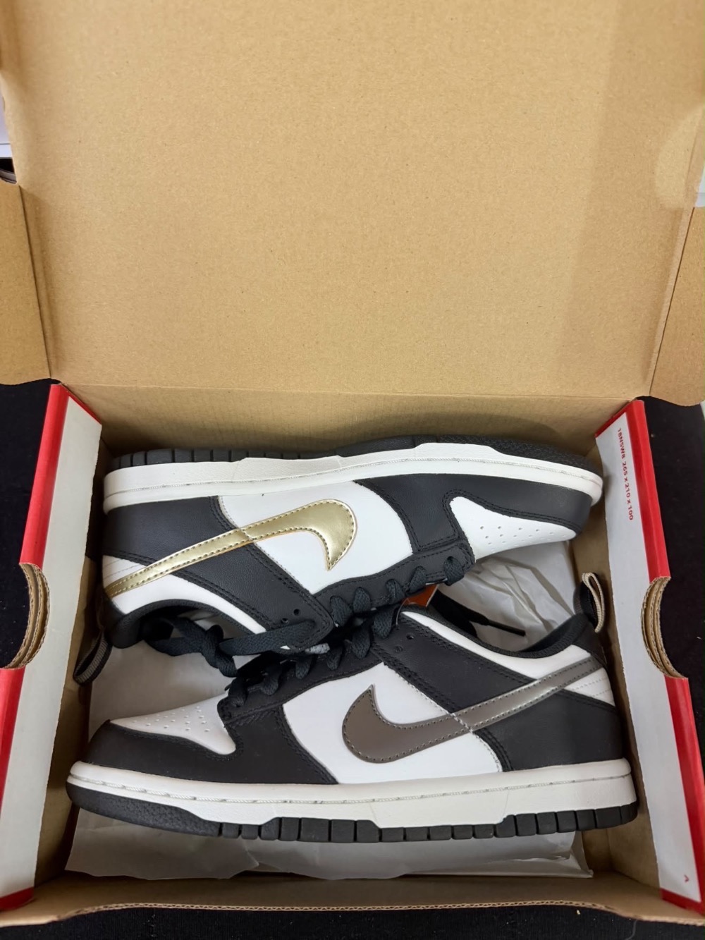 Nike Dunk Low GS Black/White Metallic