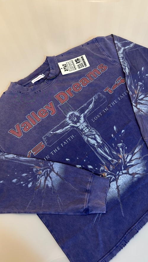 Moletom Vale Lives Forever Concrete Cross Blue