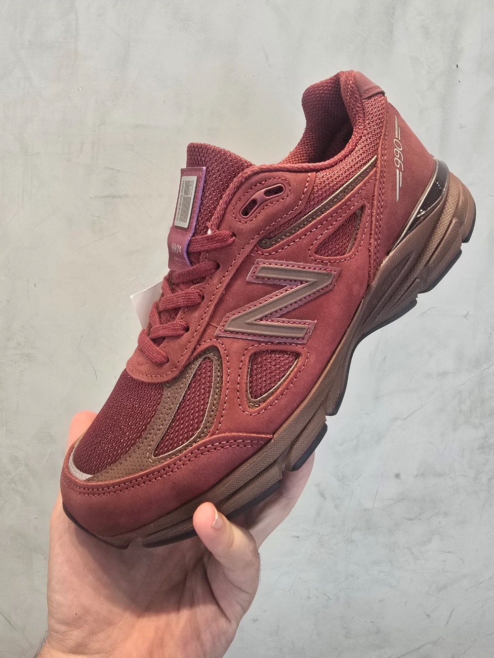 New Balance 990v4 Made In USA Monarch Burgundy Pumpernickel