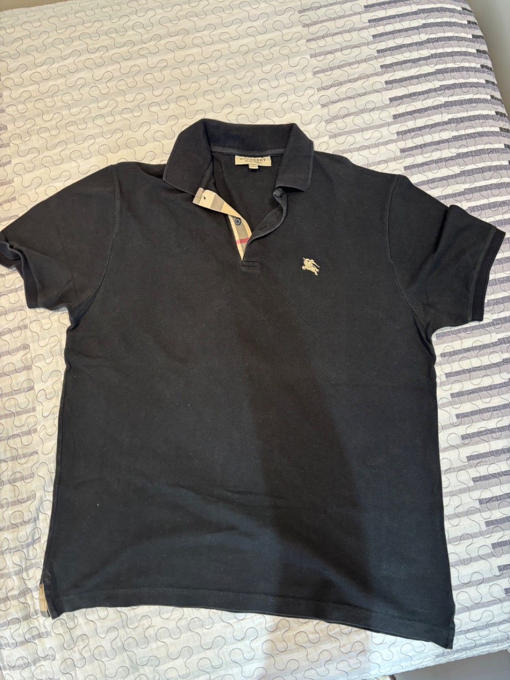 Camiseta polo preta burberry XXXL