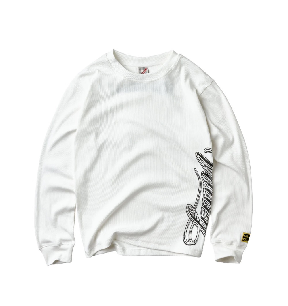 Camiseta Vale Lives Forever Cursive Thermal Long Sleeve White