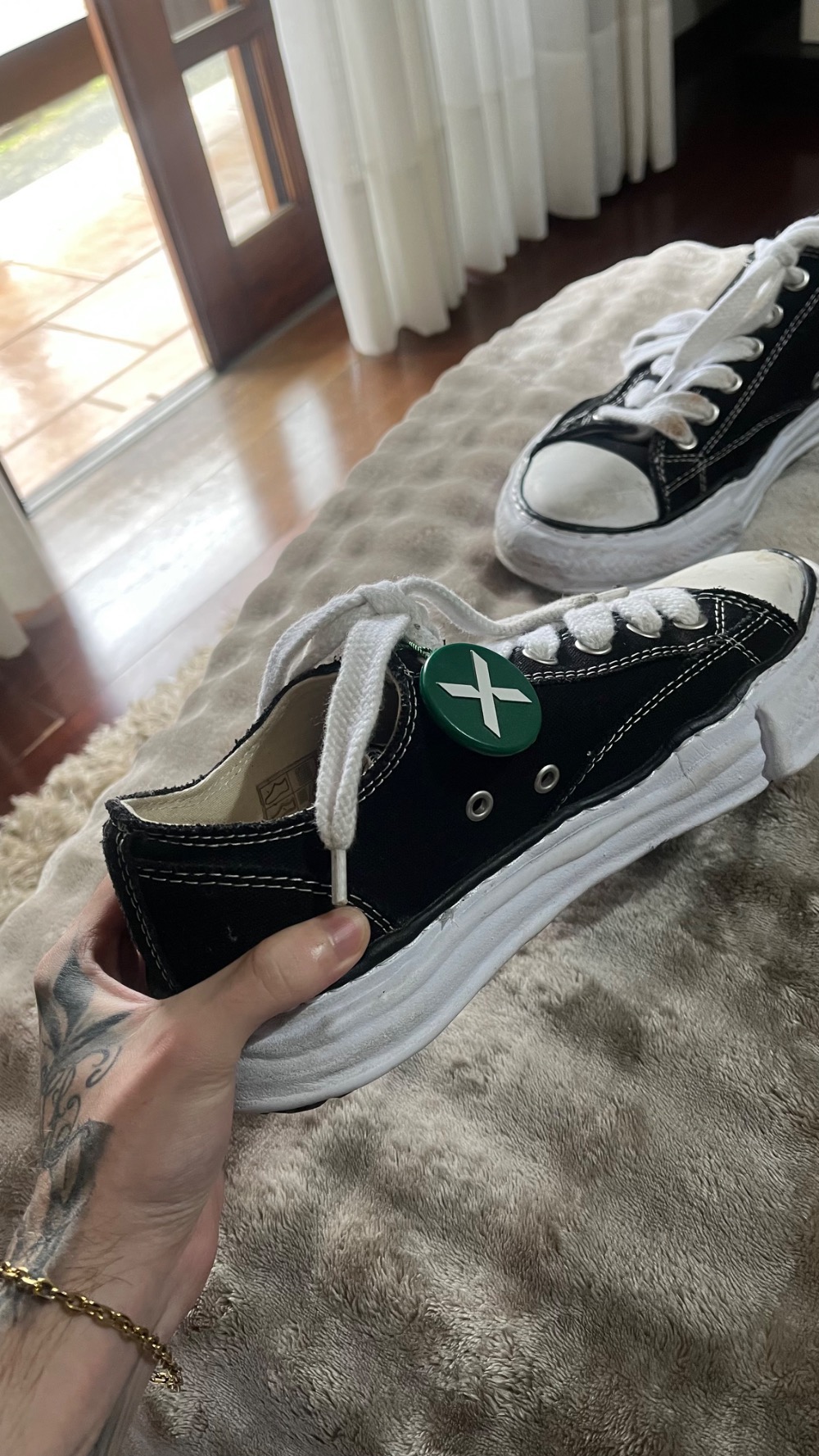 Maison Mihara Yasuhiro Peterson 23 OG Sole Canvas Low Black White