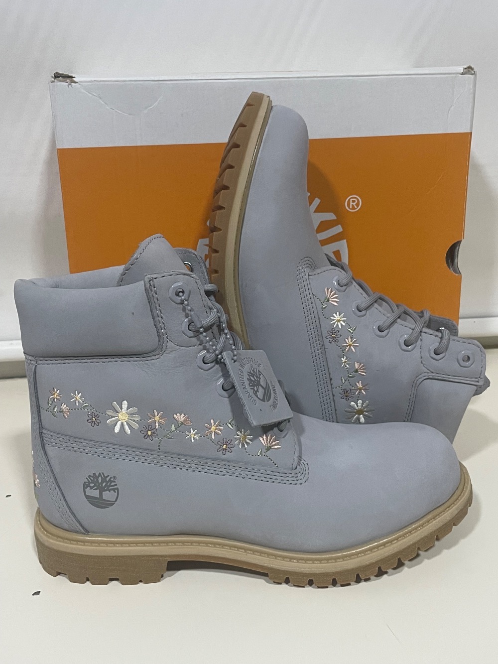 Bota Timberland Premium 6in. Waterproof Light Grey Nova