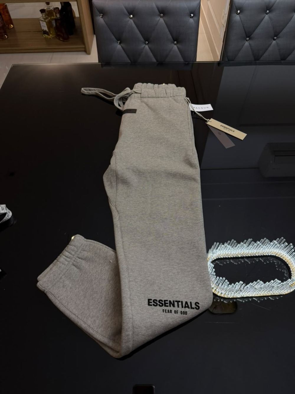 Calça Fear of God Essentials Sweatpants Dark Oatmeal SS22