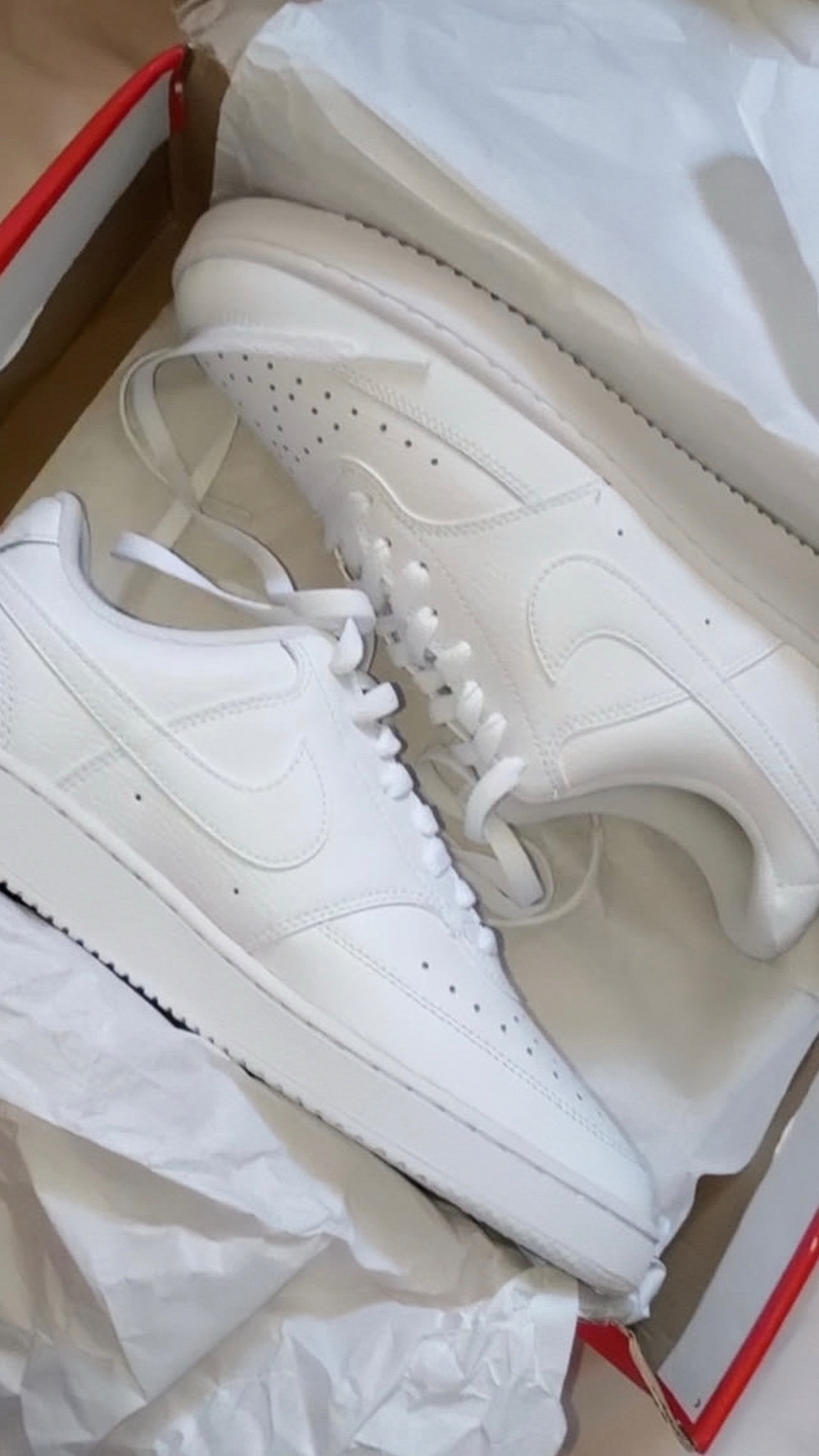 Nike Court Vision Low Next Nature Triple White