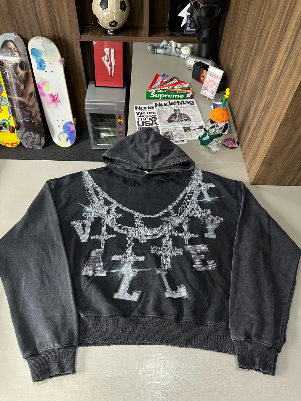 Moletom Vale Lives Forever Big Chain Luxe Black