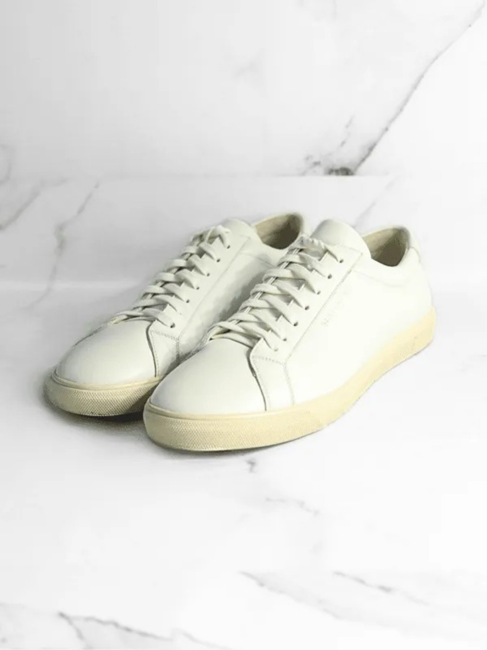Tênis Yves Saint Laurent Andy Basic Logo Branco