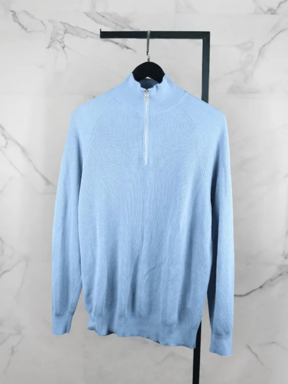 Sweater Brunello Cucinelli Basic Azul
