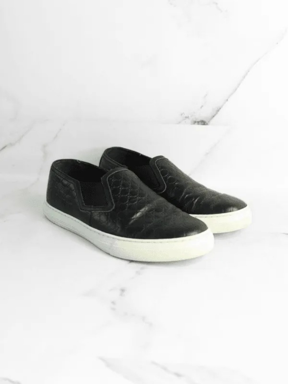 Tênis Slip On Gucci GG Monogram Preto