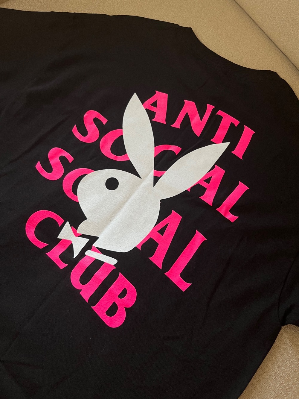Playboy x Anti Social Social Club Camiseta Remix Black