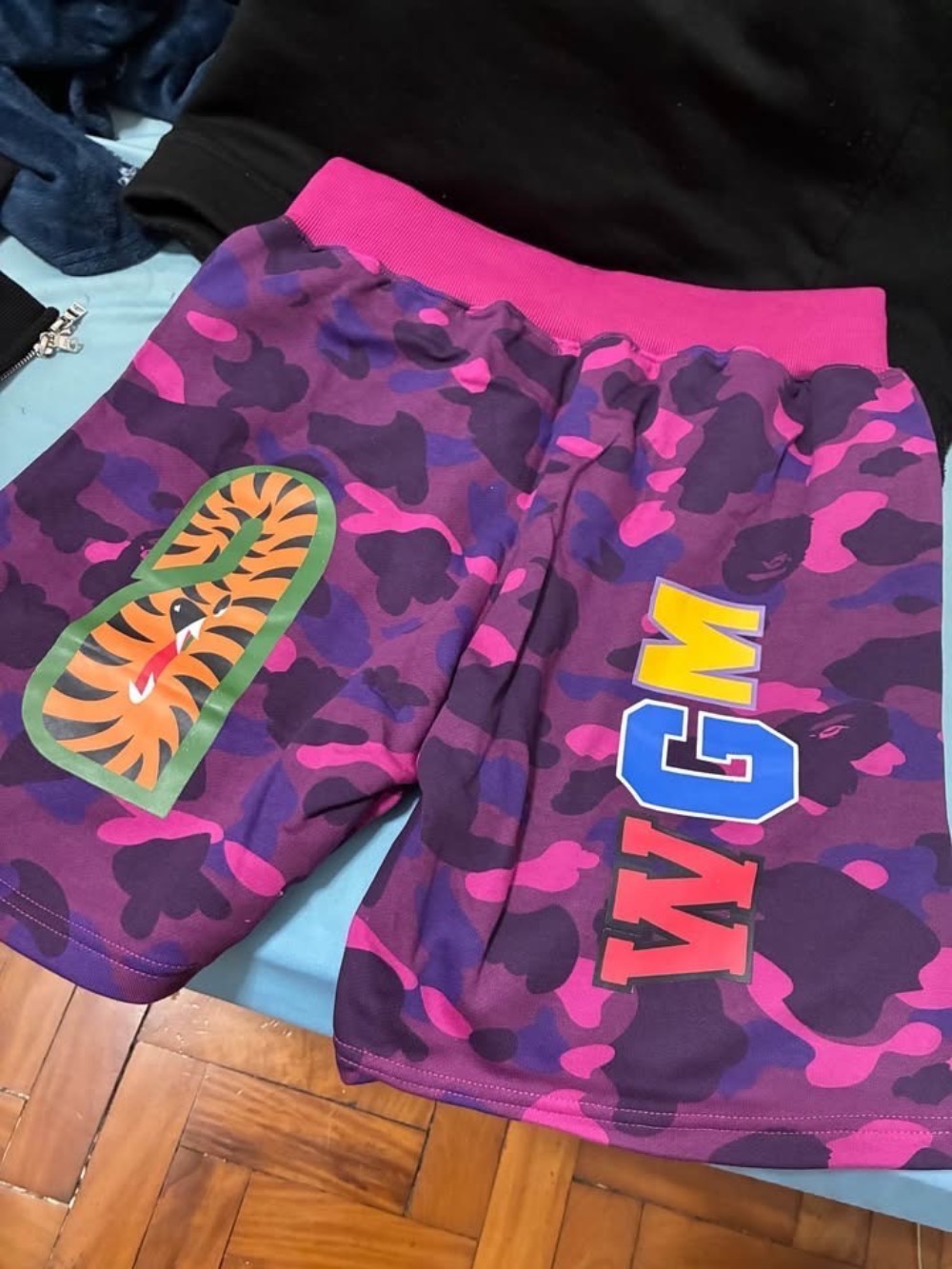 Shorts Bape Purple Camo