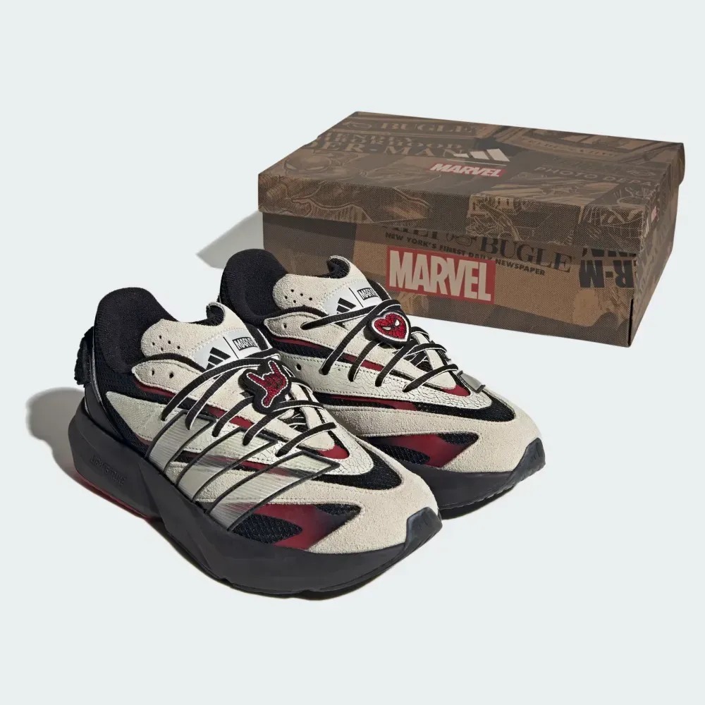 Marvel x adidas Lightblaze Spider-Man Core Black Off White Team Victory Red