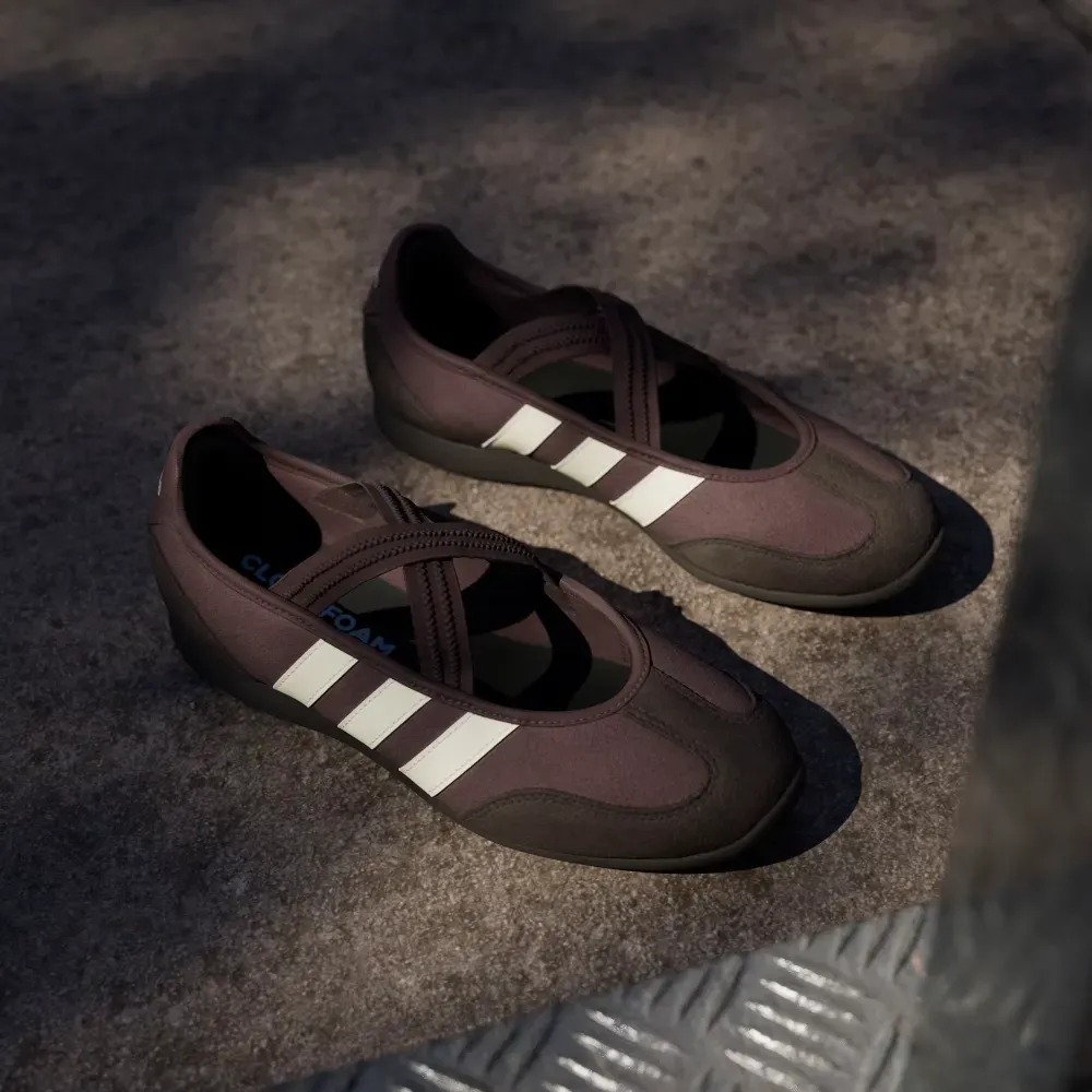 adidas Barreda Mary Jane Shadow Brown Cream White Aurora Coffee