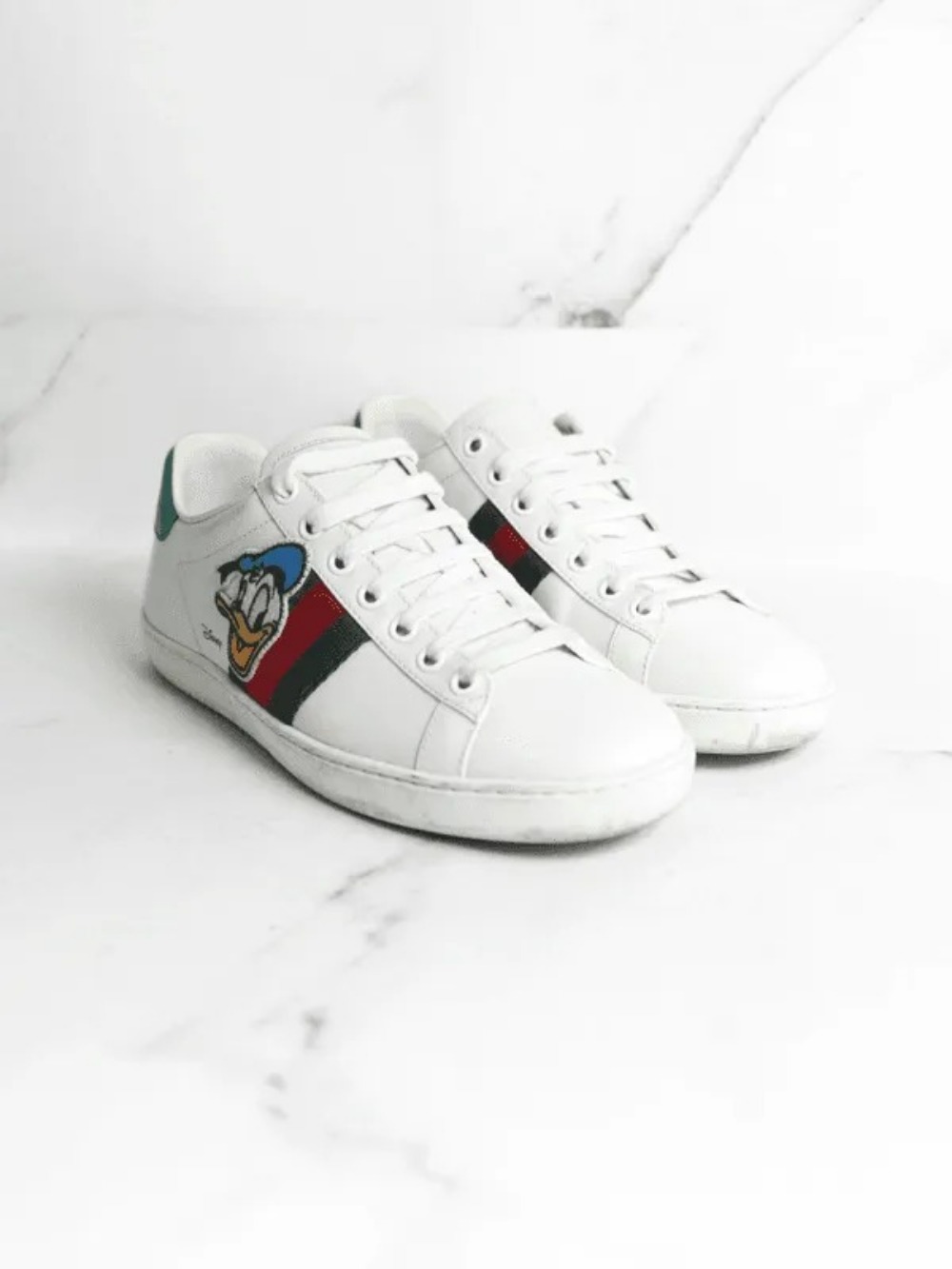 Tênis Gucci Ace Disney Donald Duck Branco