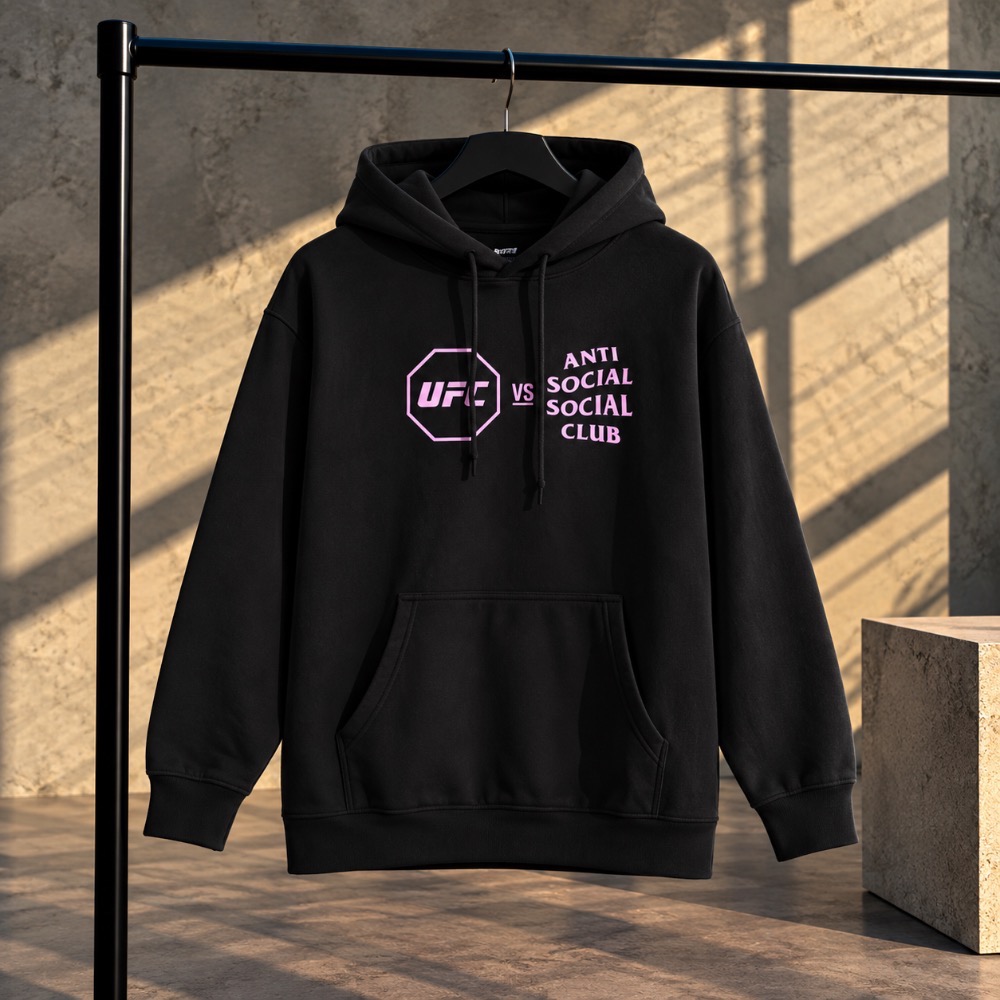 UFC x Anti Social Social Club Moletom Black ASSC