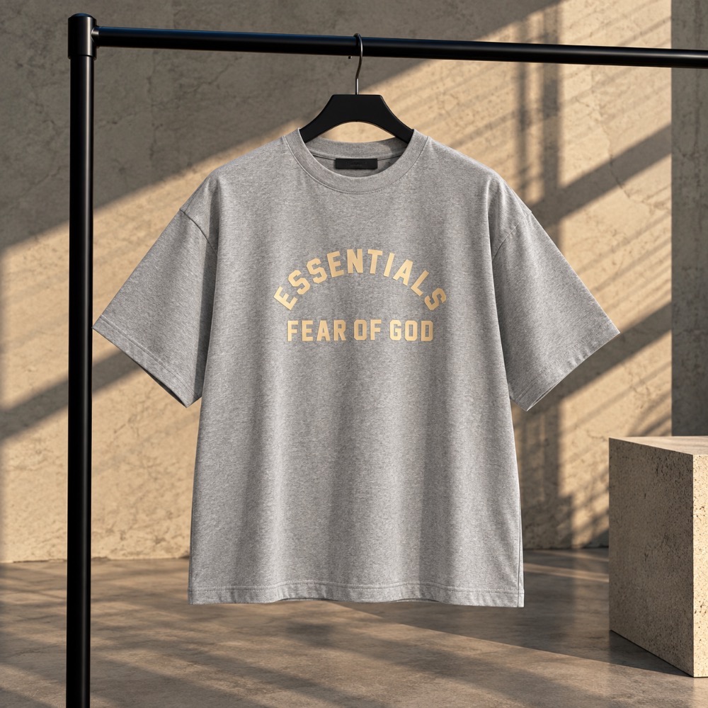 Camiseta Fear of God Essentials Crewneck Gray