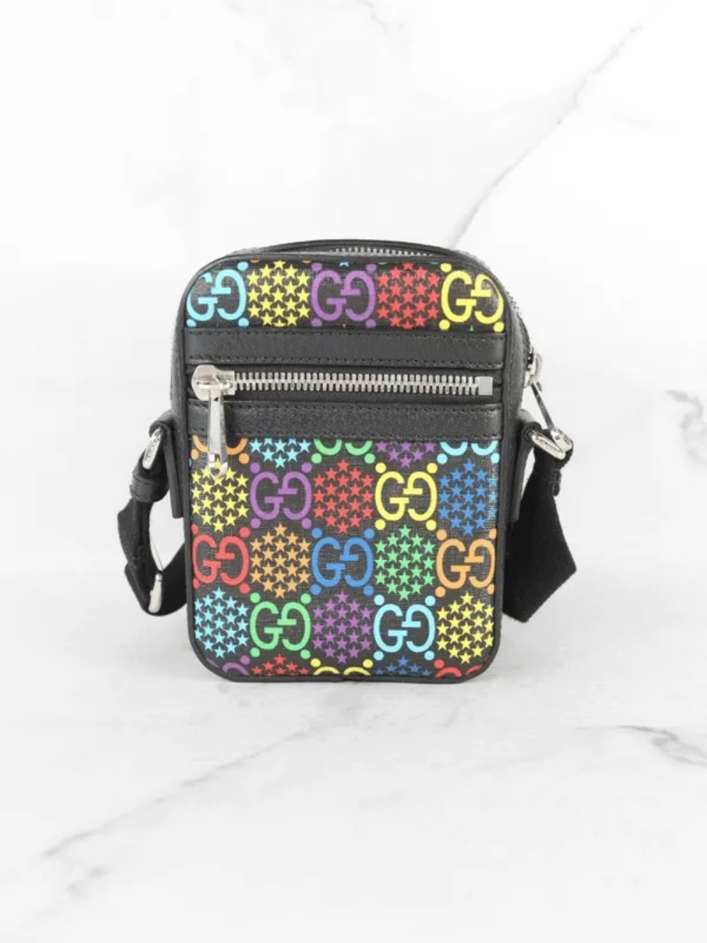 Bolsa Gucci GG Supreme Psychedelic Preta