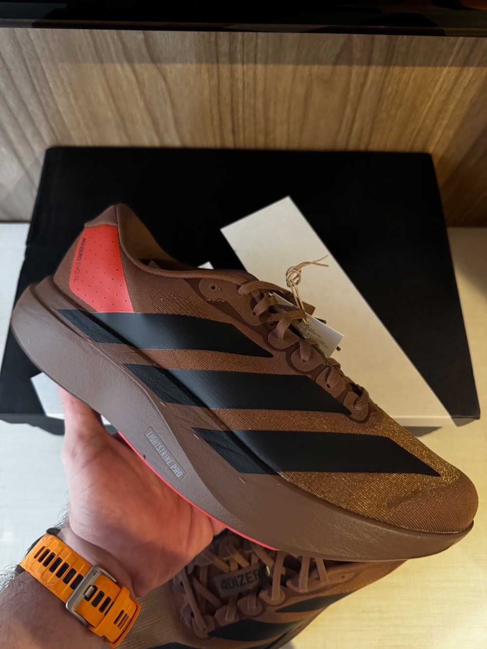 Humanrace x adidas Adizero Evo SL Preloved Brown