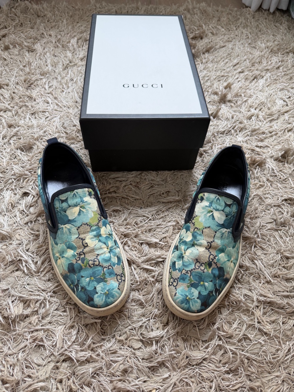 Gucci Slip On GG Blooms Blue