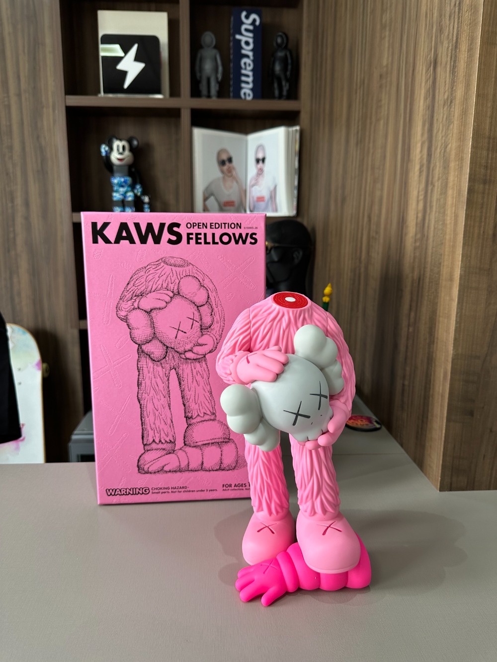 KAWS Fellows Vinyl Figure Pink