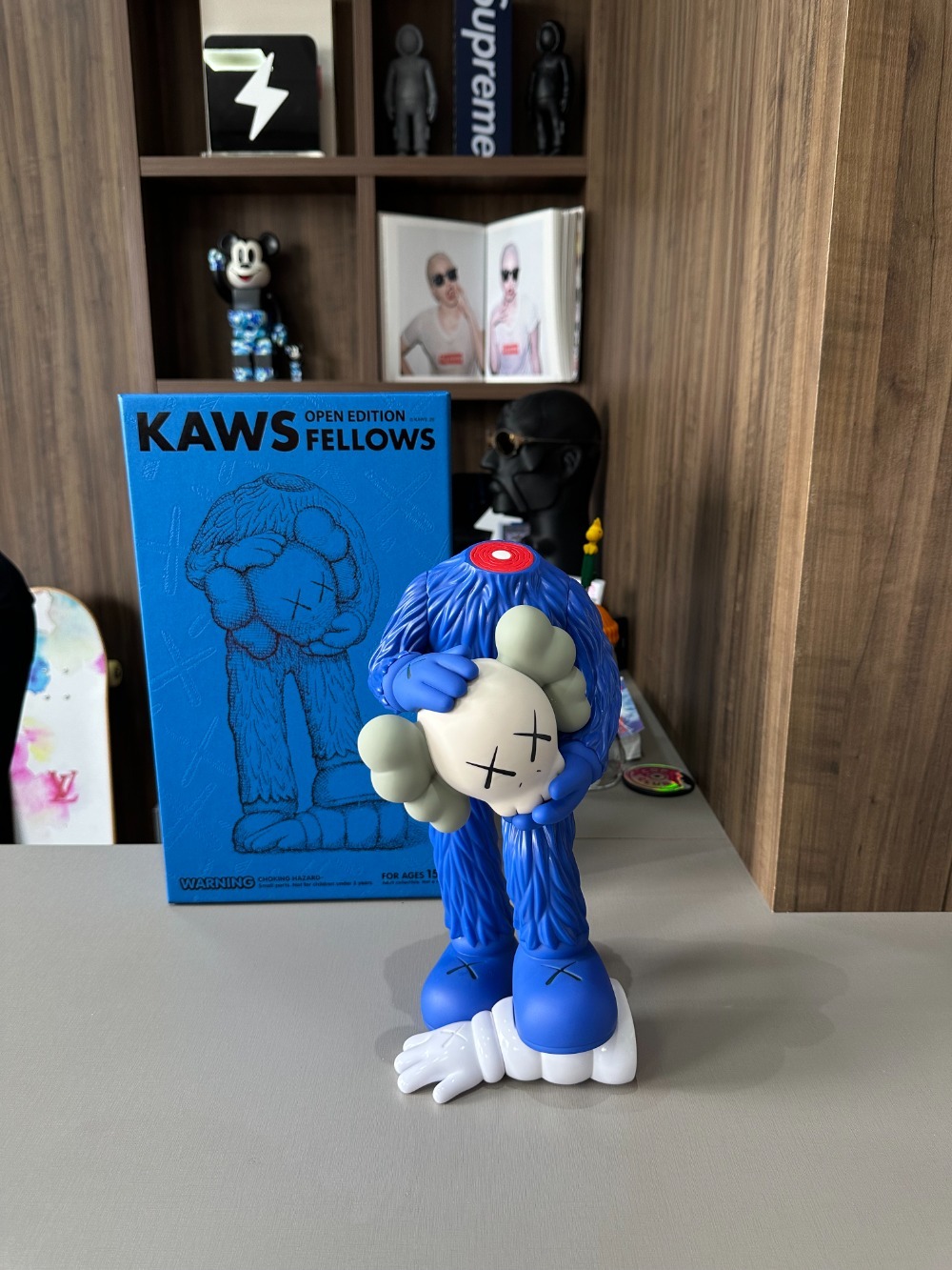 KAWS Fellows Vinyl Figure Blue
