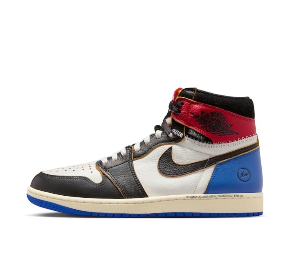 Union LA x Fragment x Air Jordan 1 Retro High OG SP Varsity Red Sport Royal