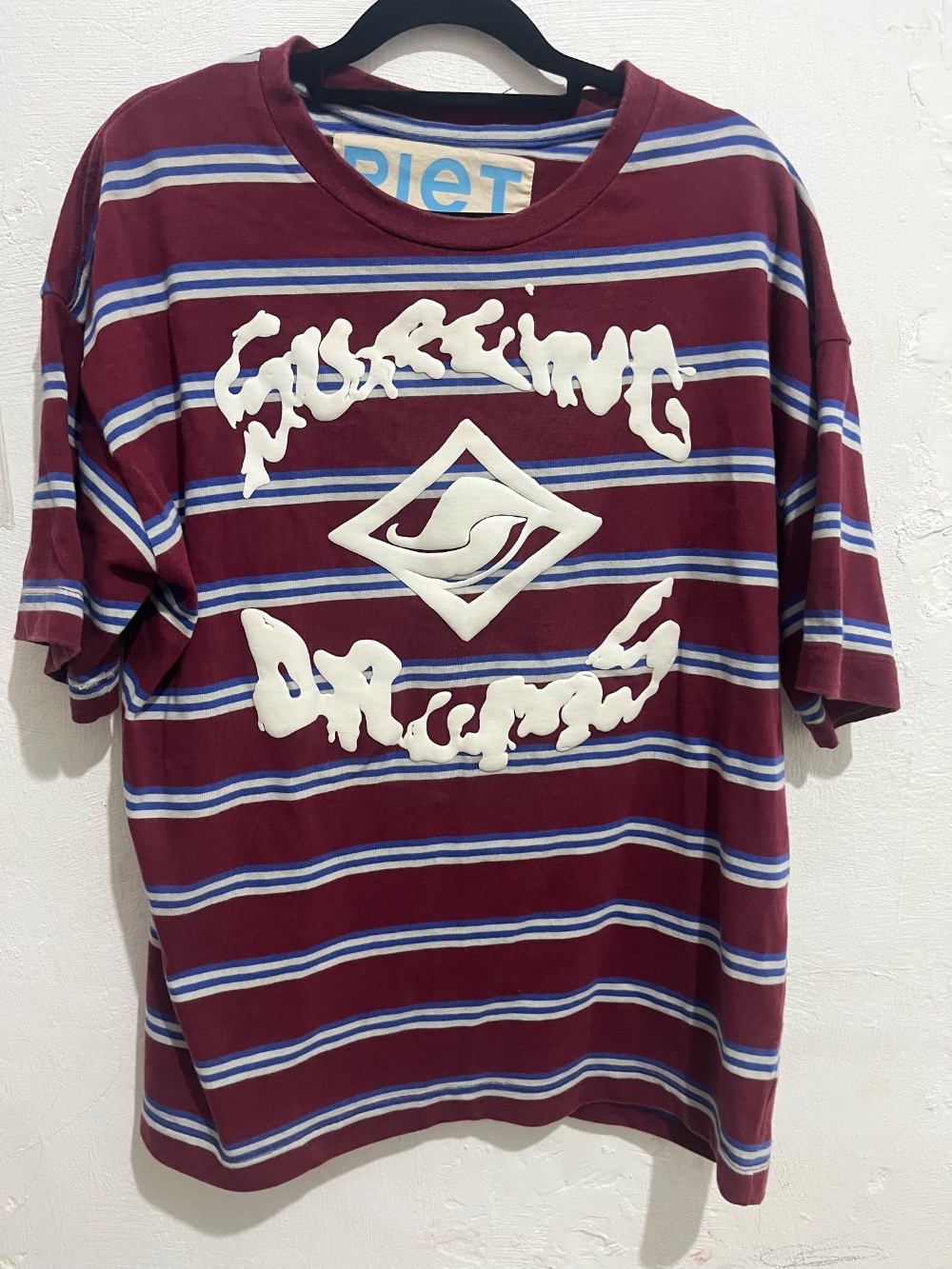 Camiseta Piet Striped Surfing Drums