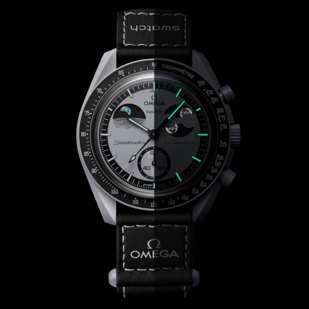 Swatch x Omega Relógio Bioceramic Mission To Earthphase 42mm