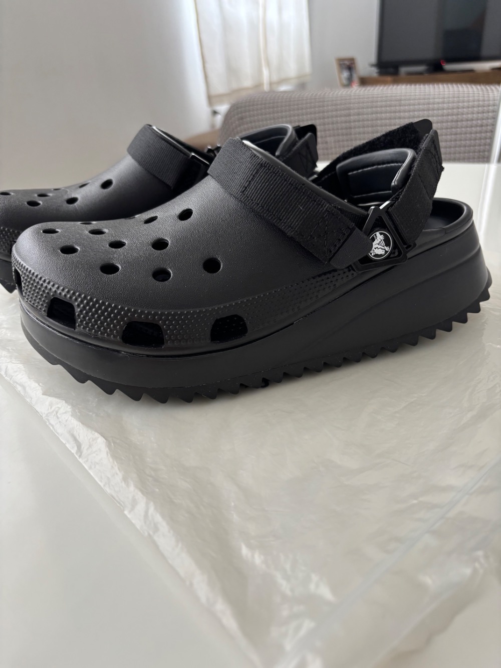 Crocs Classic Hiker Clog Black - Tamanho 39 BR