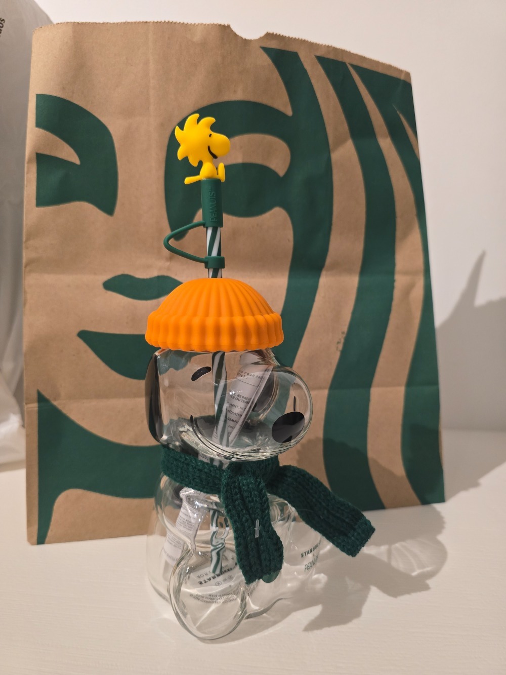 Peanuts x Starbucks Copo Snoopy Glass Cold
