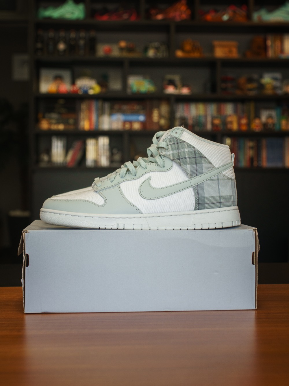 Nike Dunk High SE Mint Plaid