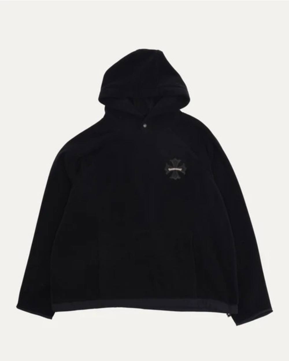 CHROME HEARTS - Moletom Fleece Plus Cross Patch