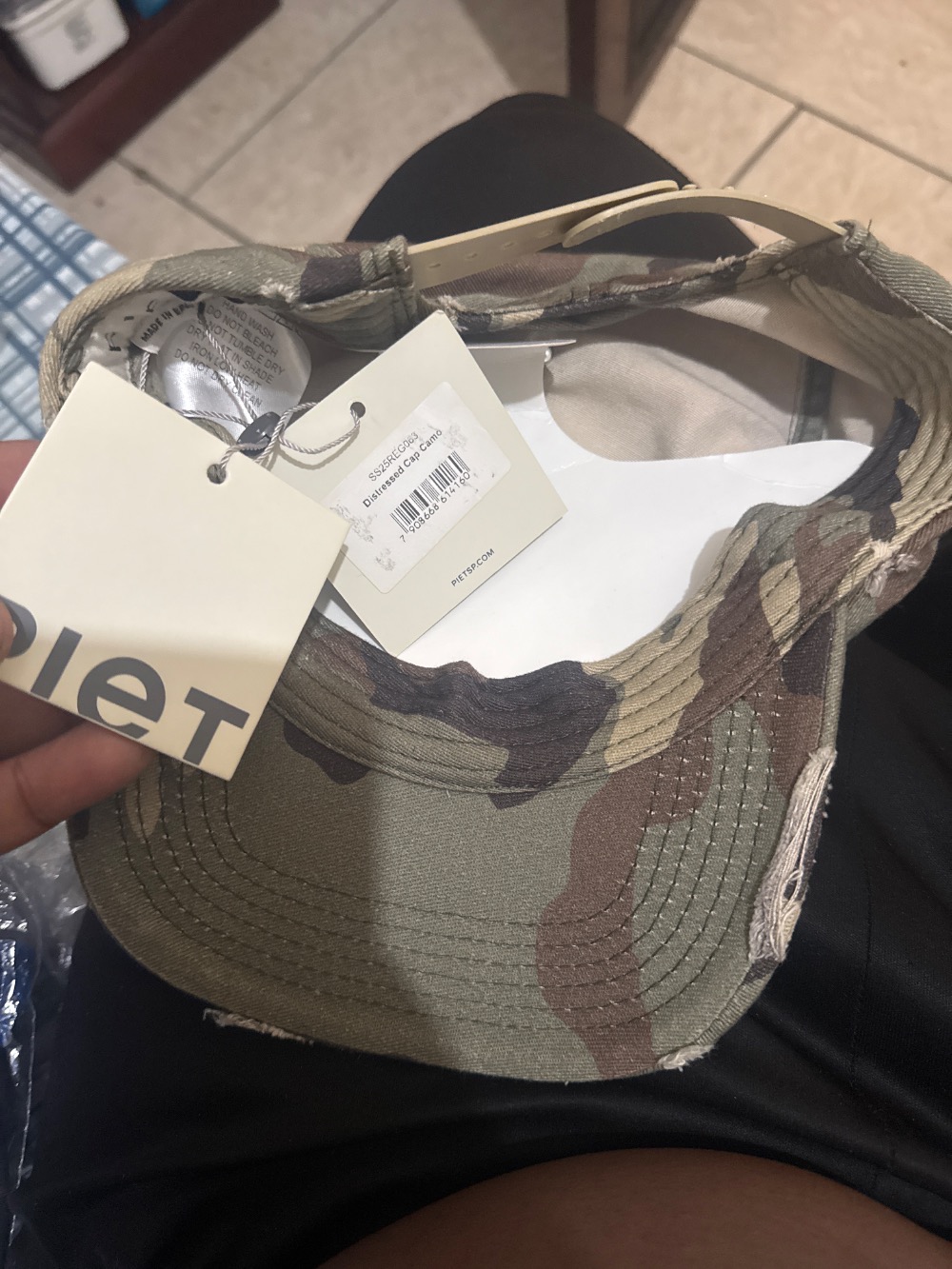 Boné Piet Distressed Camo