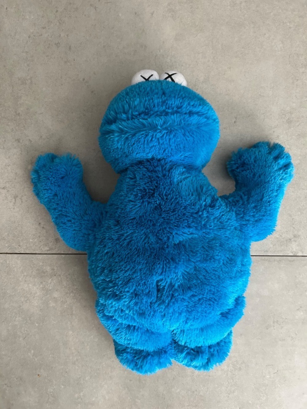 KAWS x Uniqlo Plush Sesame Street Cookie Monster Blue