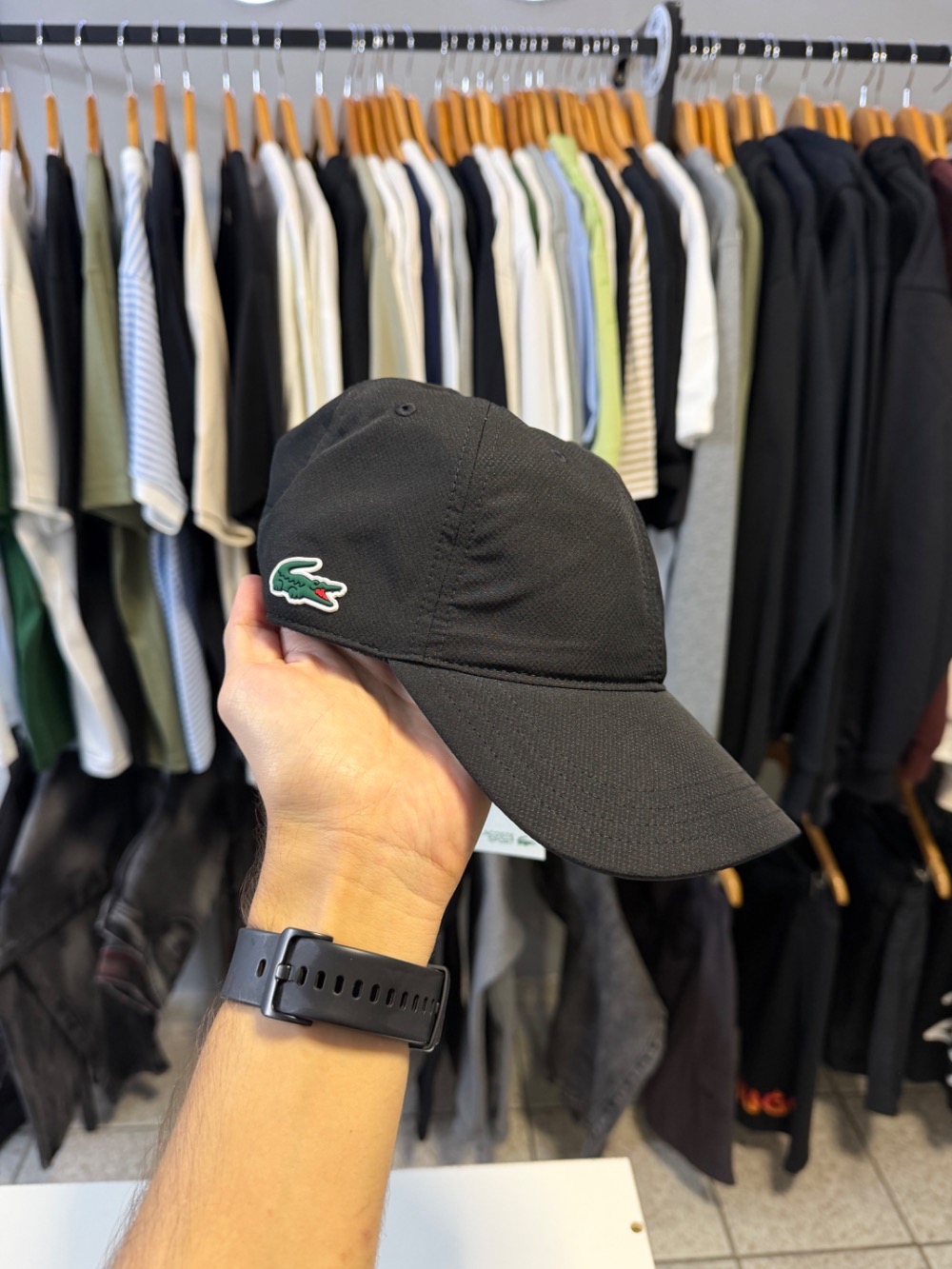 Boné Lacoste Sport Preto