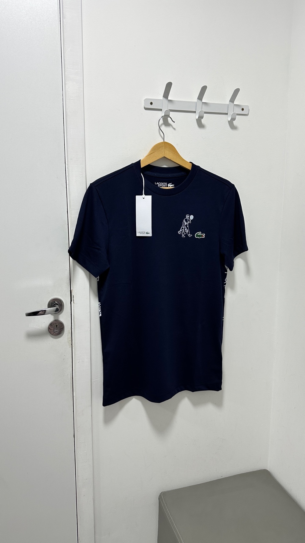 Camiseta Lacoste de Tênis Ultra Dry Estampada
