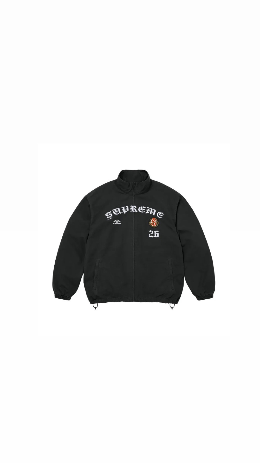 Umbro x Supreme Jaqueta Cotton Ripstop Track Black FW26-W7