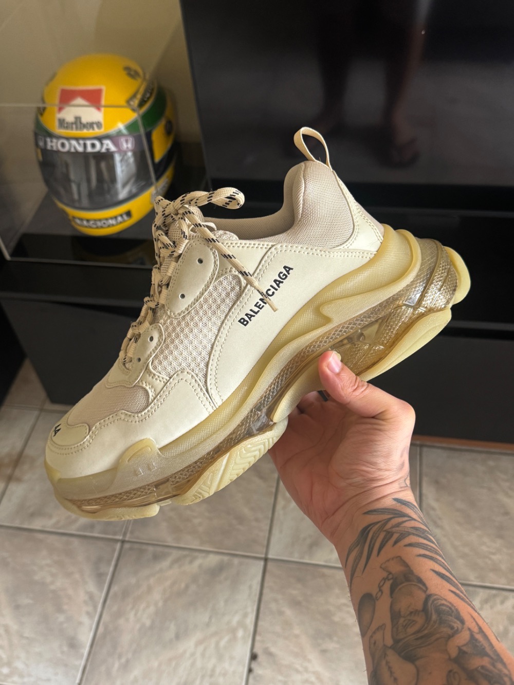 Balenciaga Triple S Clear Sole Beige