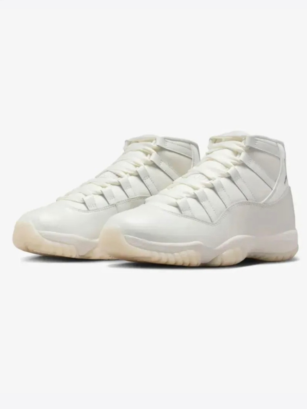 Air Jordan 11 Retro Sail Pearl Grey White Metallic Silver